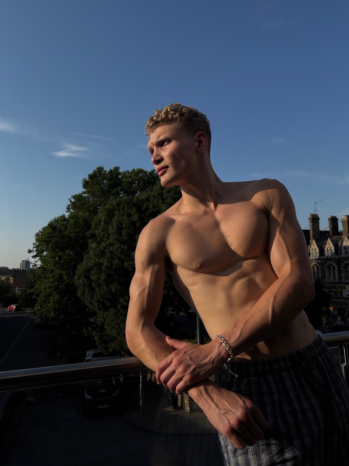 Rooftop and outdoor portrait shots, South London evening