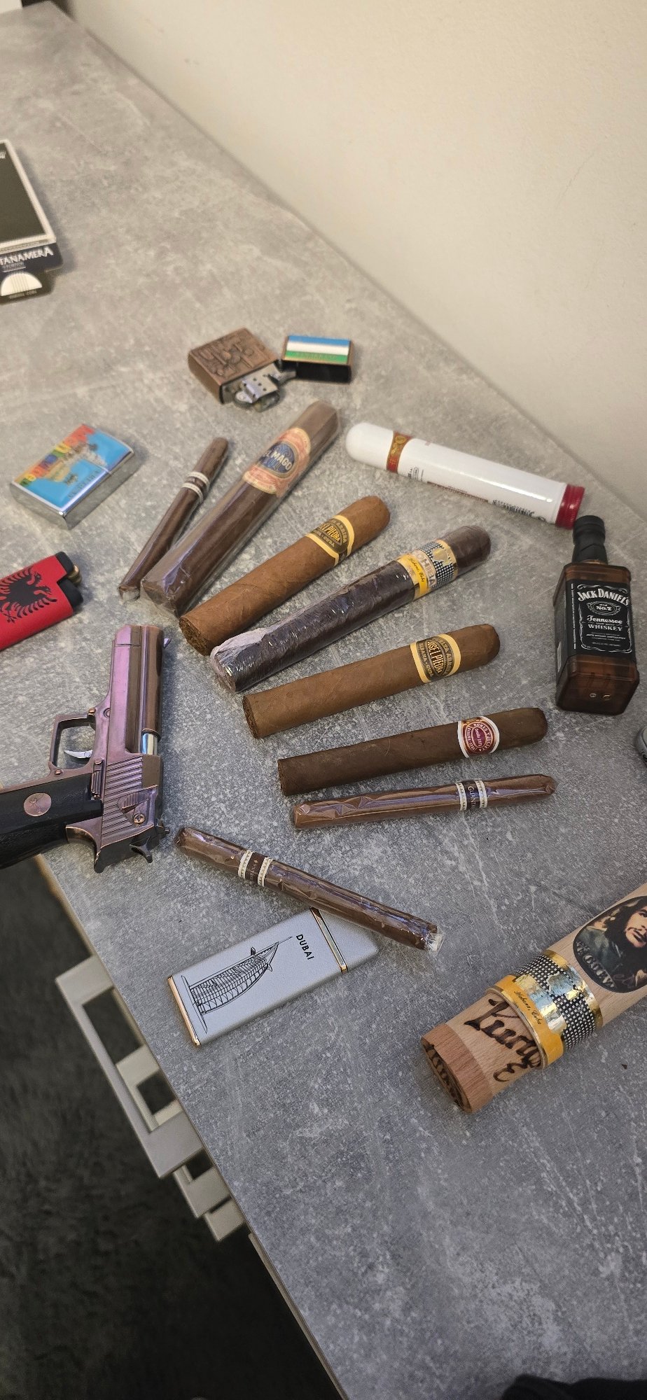 Private cigar and whiskey session documented in Plovdiv apartment