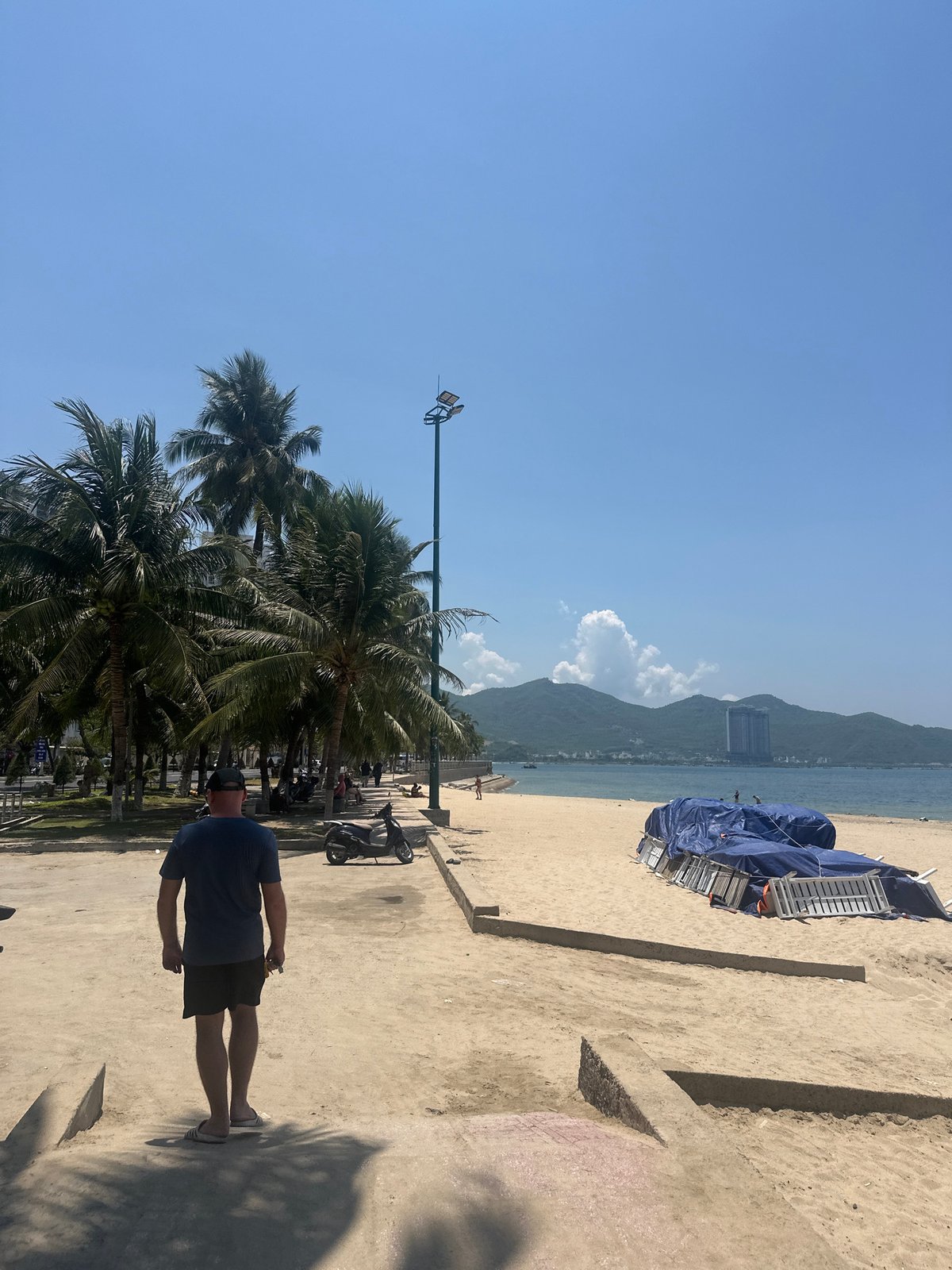 Nha Trang beachfront buzzing on a sunny June morning