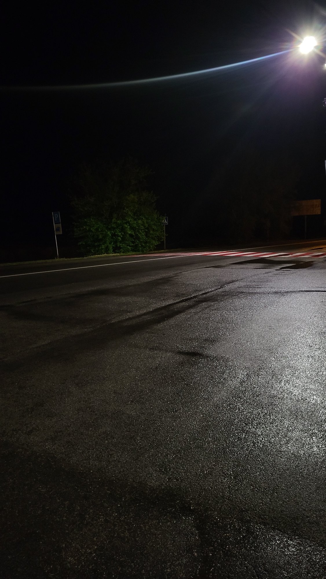 Dusk to night on quiet streets and rural roads