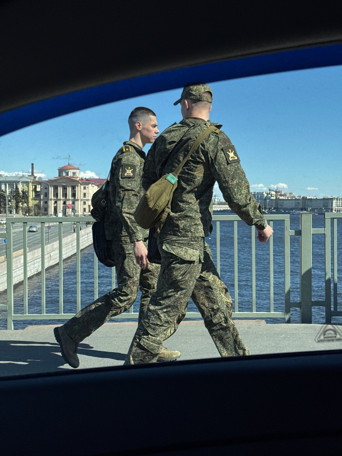 Military personnel observed in multiple Saint Petersburg locations