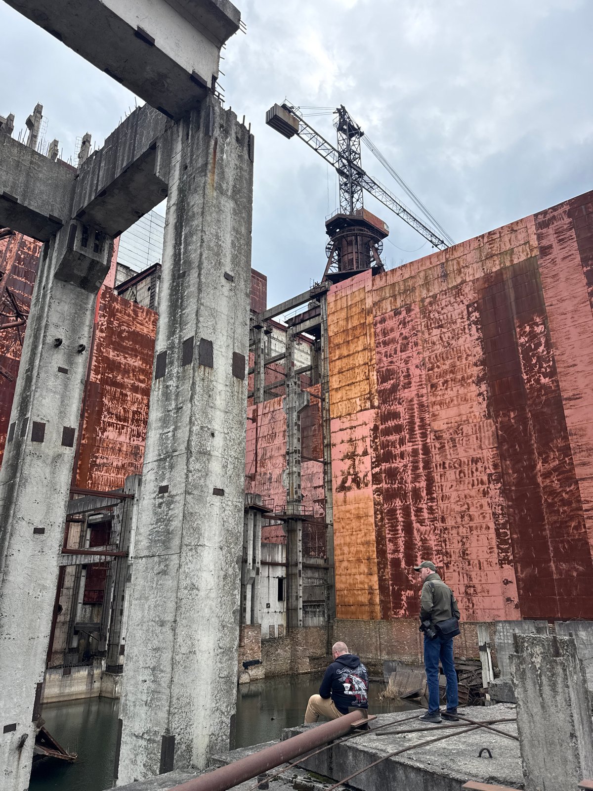 Two people spotted near Chernobyl Reactor 4 structure