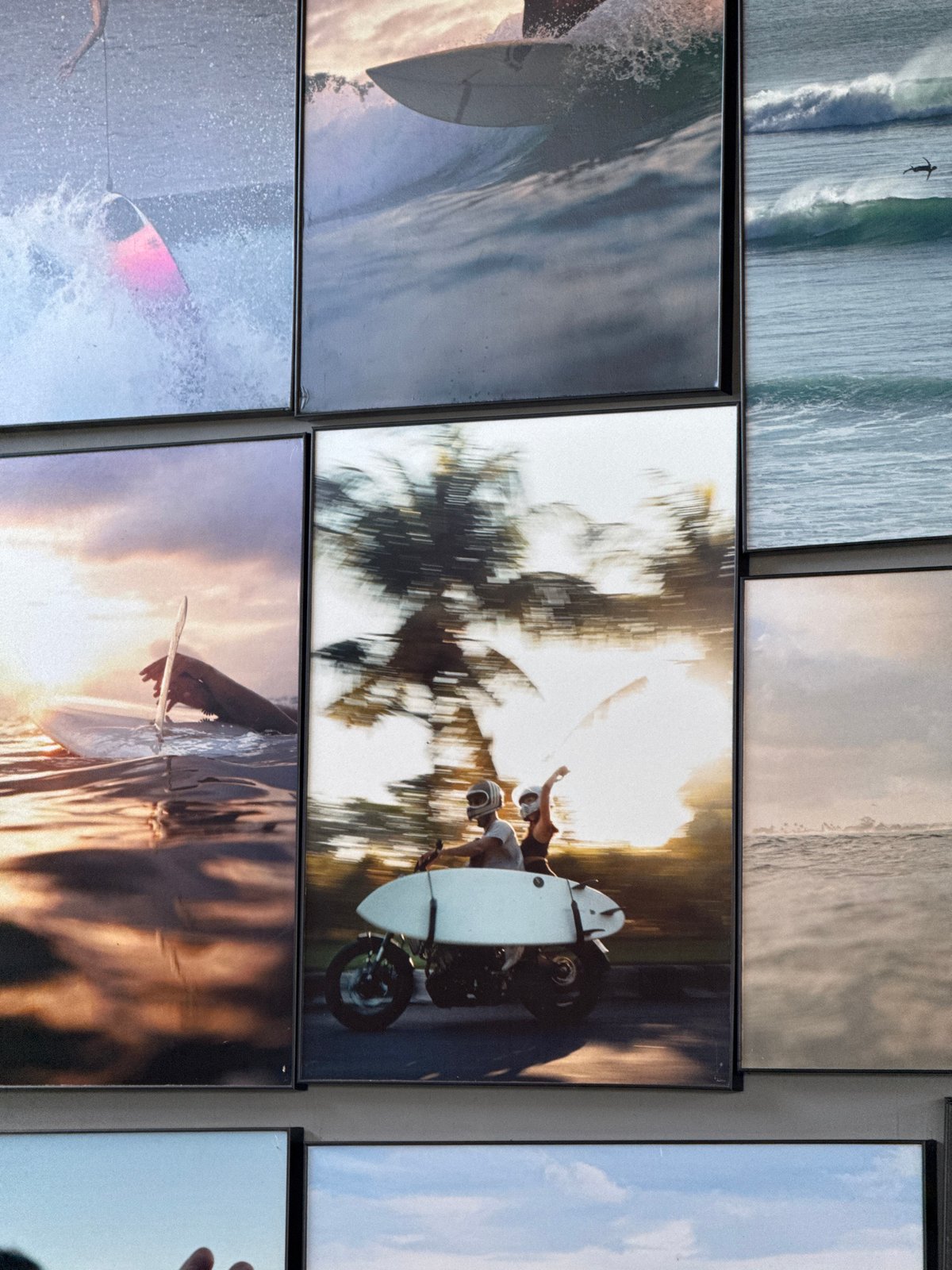 Tourist documents surf shop visit in Kuta Selatan
