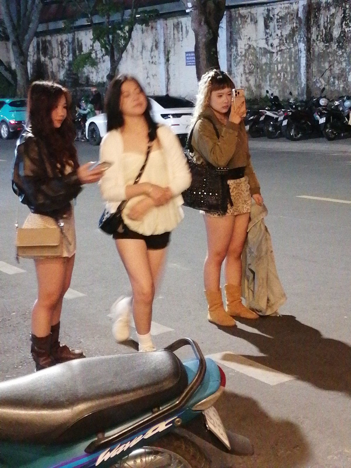 Night out on the streets of Da Lat, Vietnam