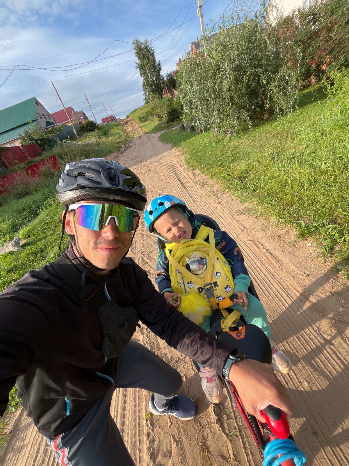 Bike ride, cats, and a summer evening in Chaikovsky