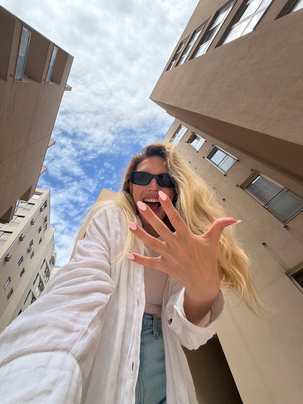 Blonde woman photographed multiple times in Budva Montenegro