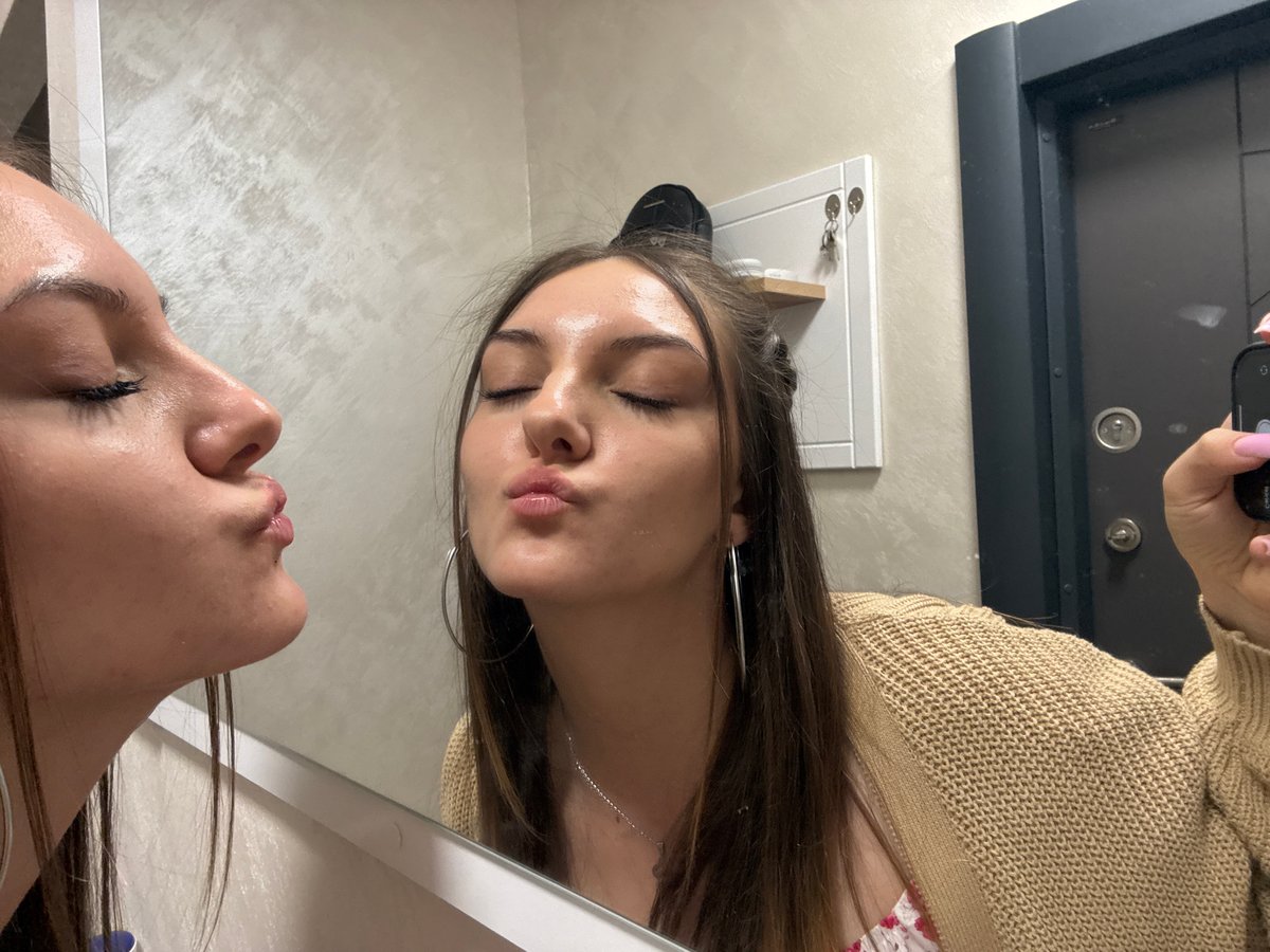 Woman documents casual evening moments with selfies in Sofia