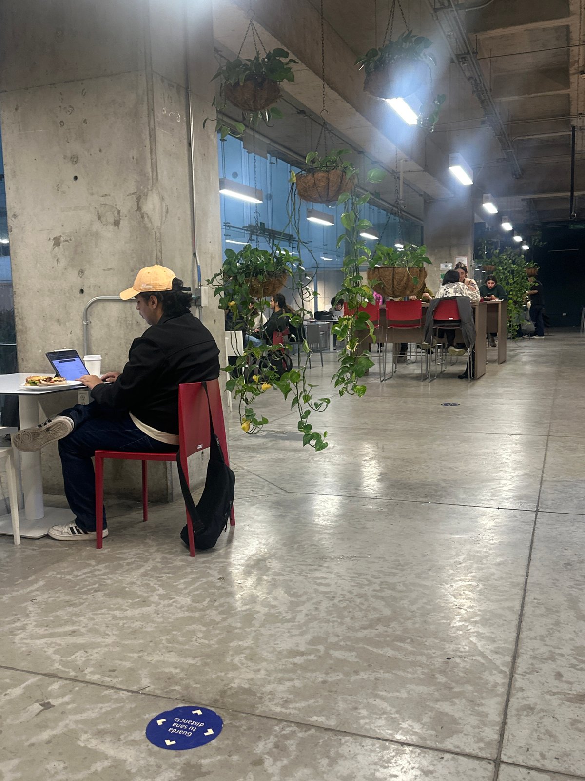 Late night documentation of Mexico City food hall interior