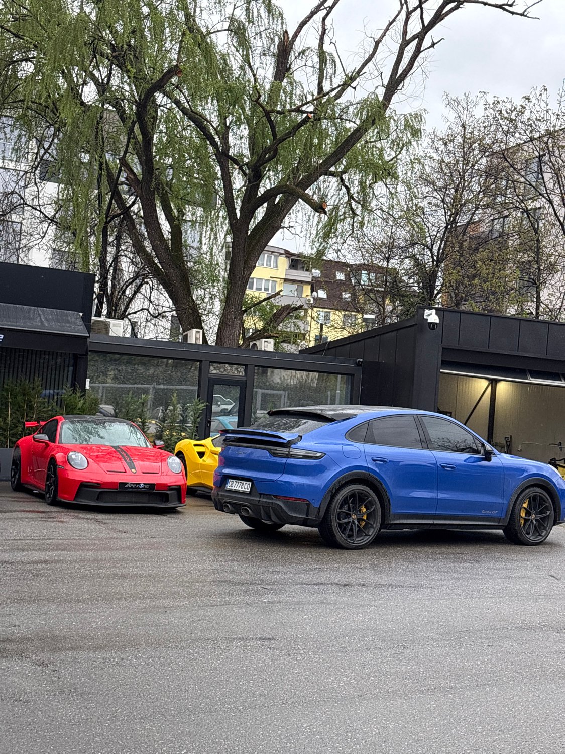 Sofia residents document luxury cars and baby on overcast Tuesday