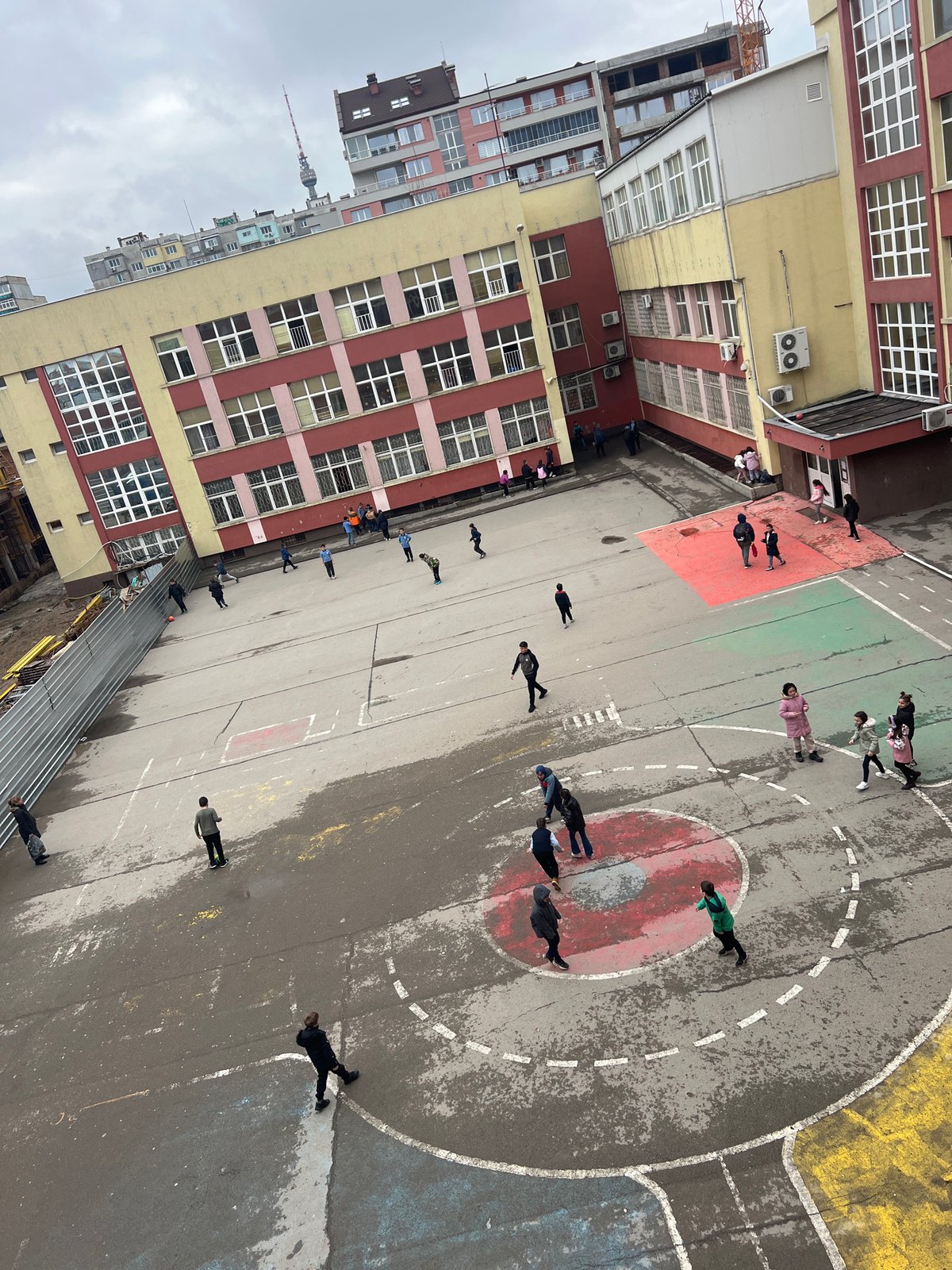 Students enjoy recess break at Ruse school