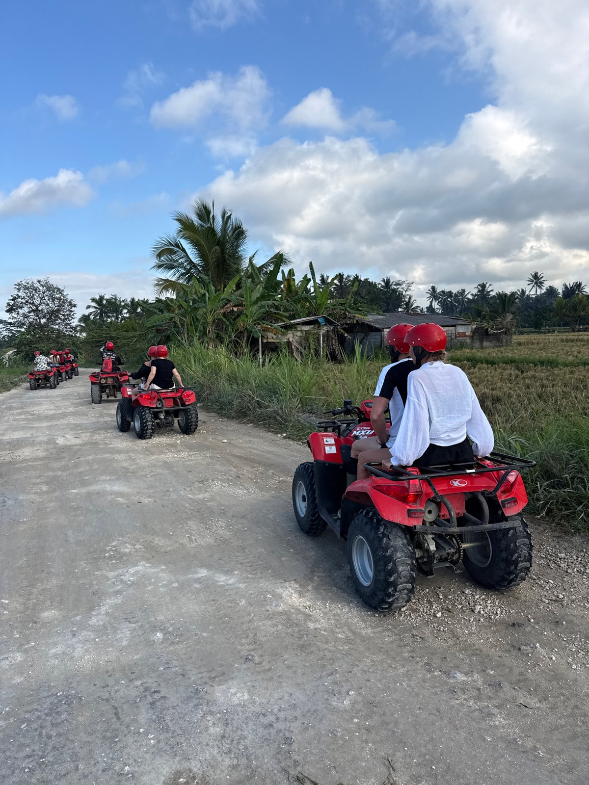 ATV group rides through tropical Payangan terrain overnight