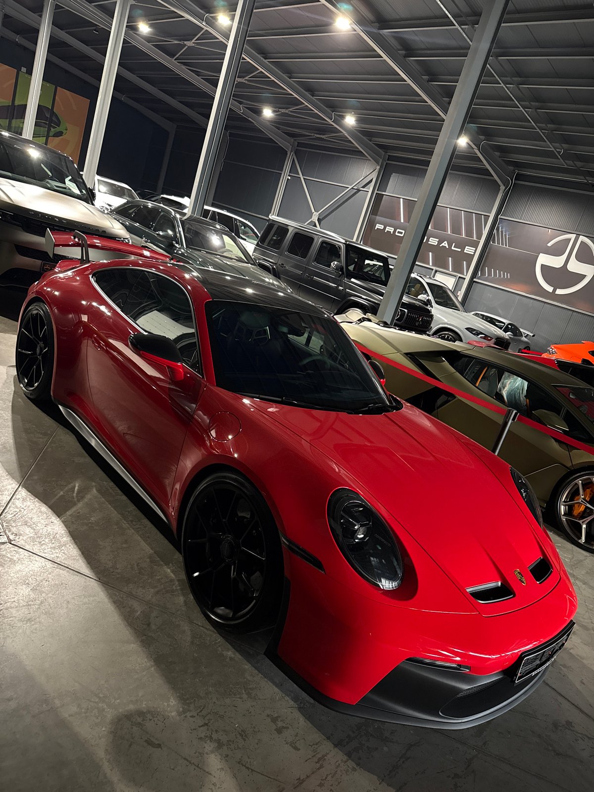 Exotic car collection fills a Plovdiv showroom or private garage