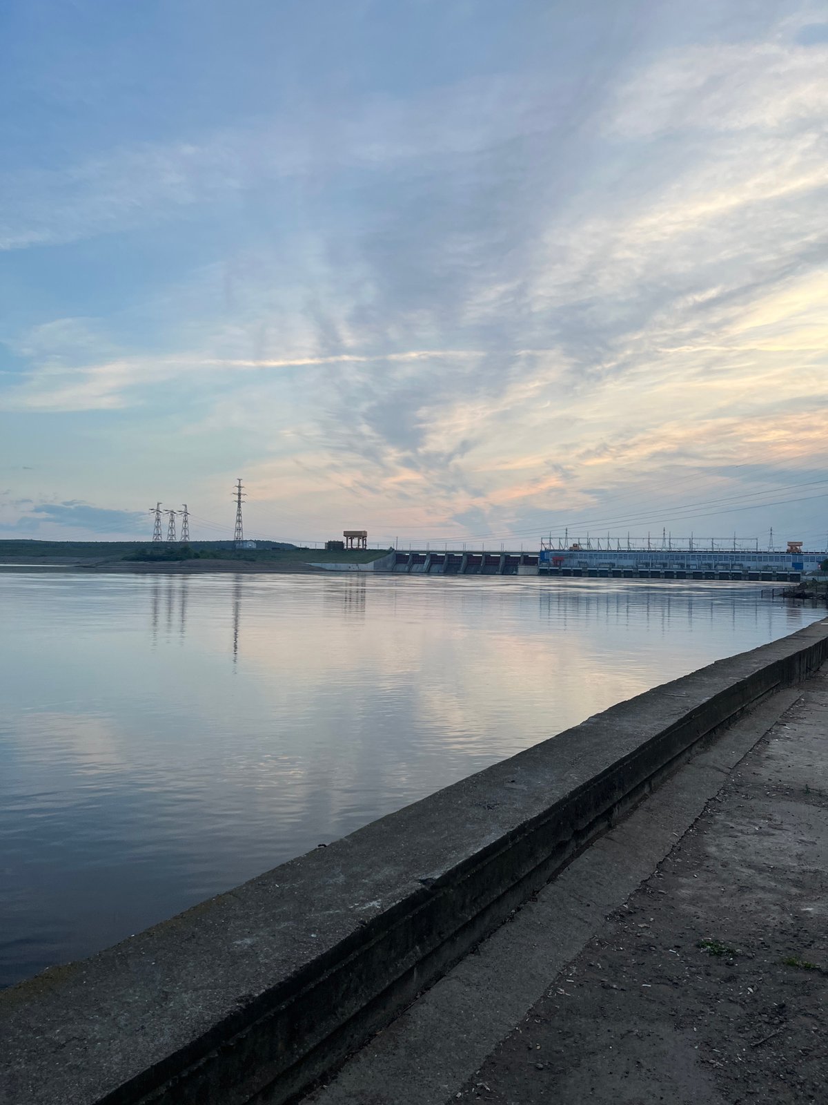 Quiet dawn scenes documented near Chaikovsky, Russia waterfront