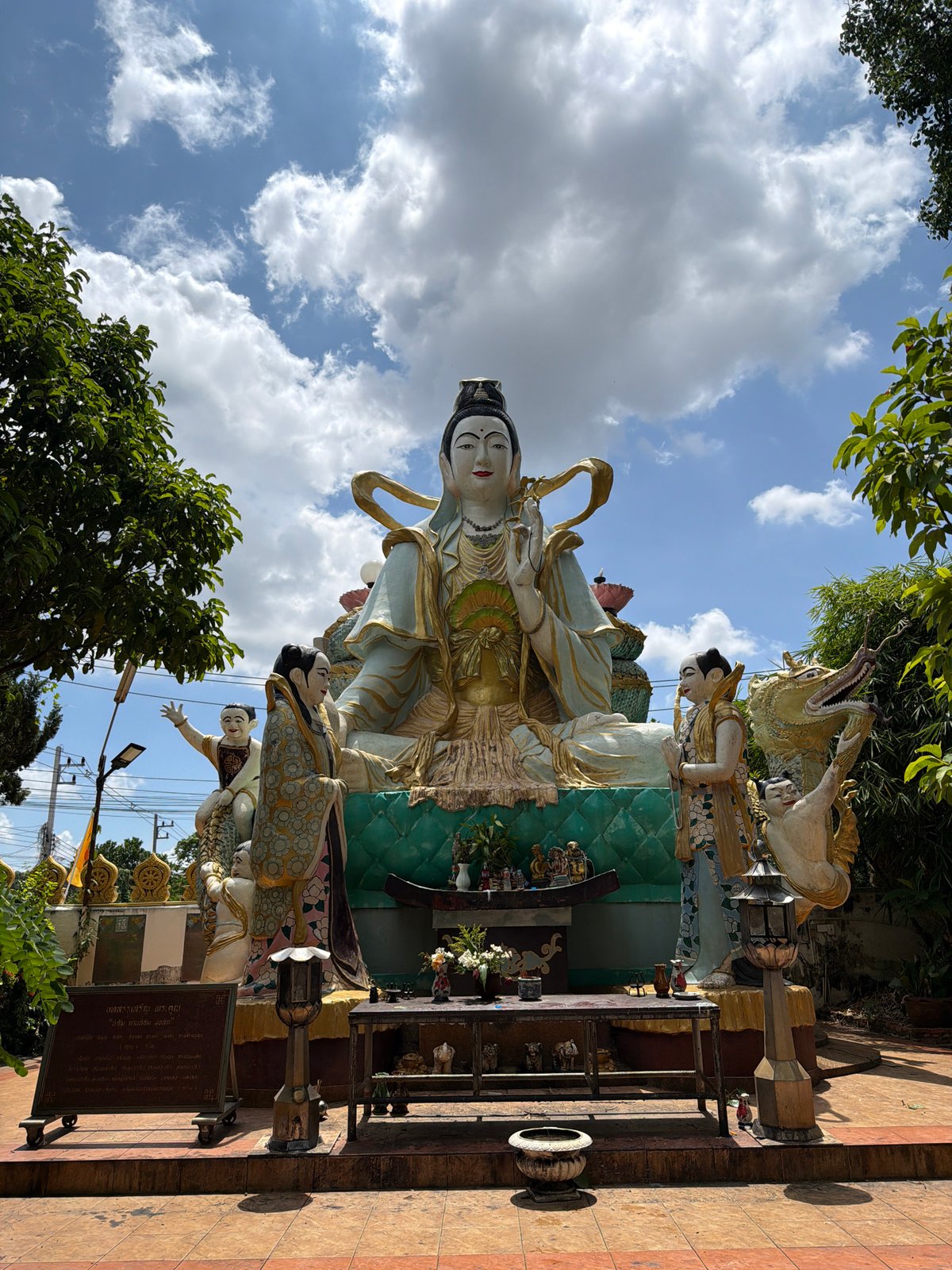 Temple visits and mango shopping in Chang Phueak, Thailand