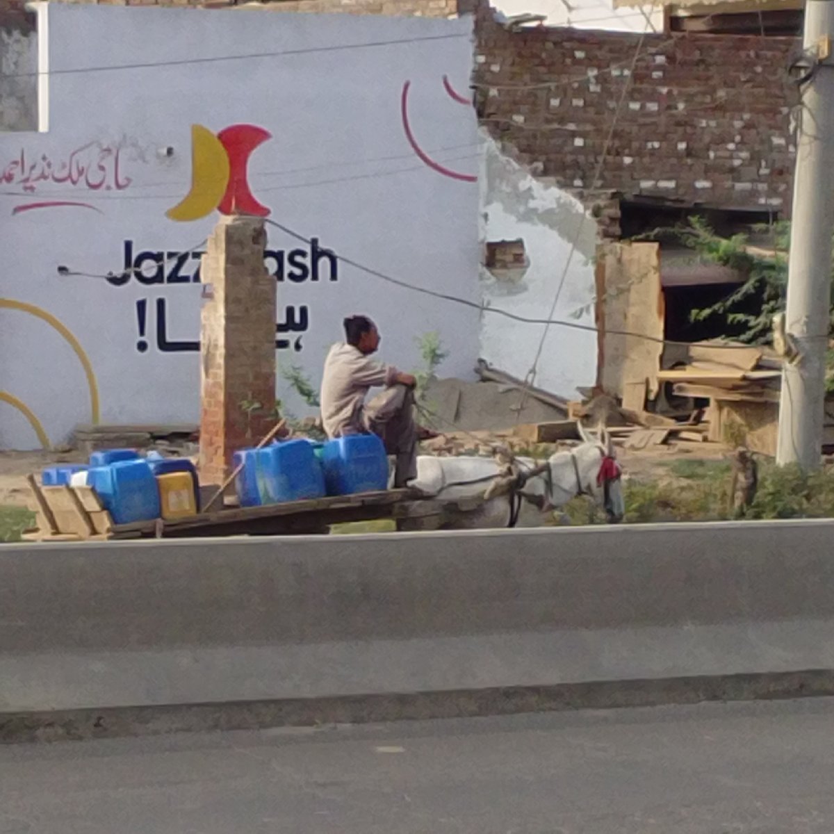 Daily life moments captured in rural Pakistani town