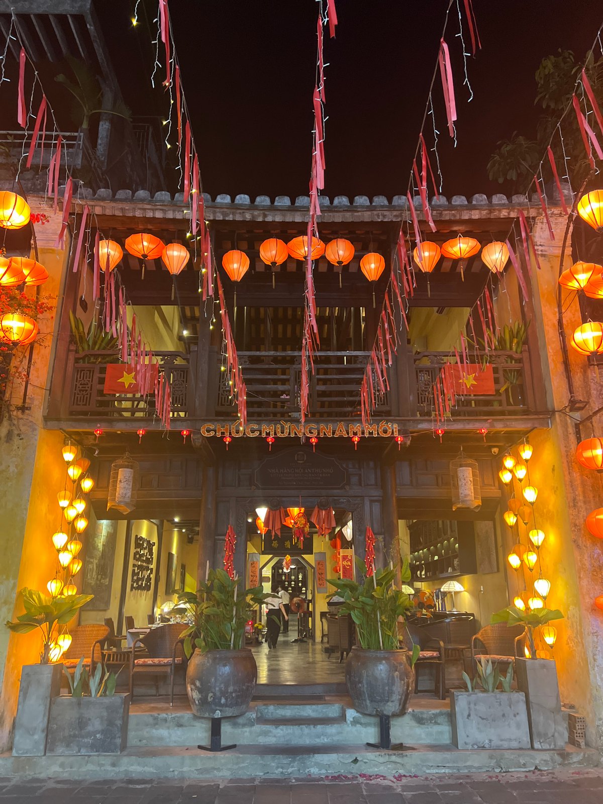 Hội An Ancient Town lit up for a busy festival night