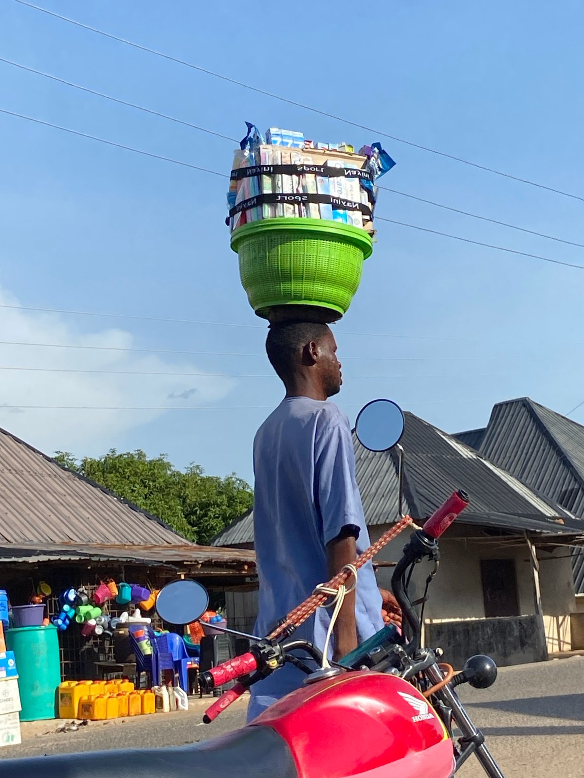 Daily life scenes documented in Mararaba, Nigeria streets