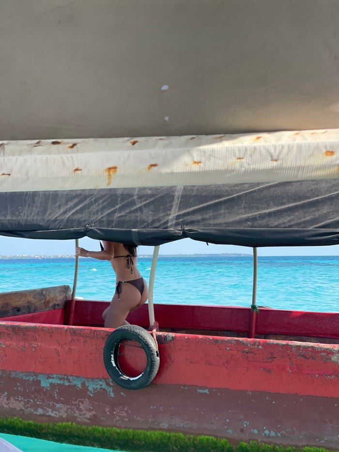 Beach scenes documented along Zanzibar coast during midday hours