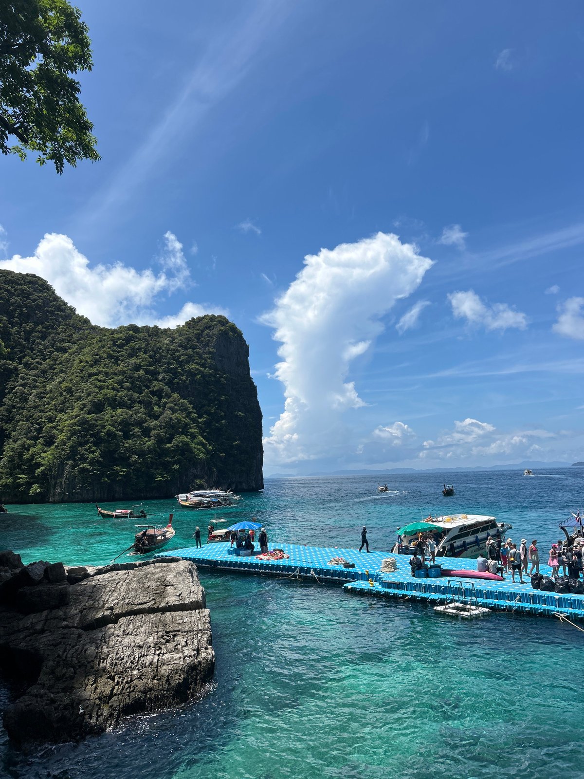 Exploring Maya Bay's cliffs, trails, and shallow waters in Ao Nang