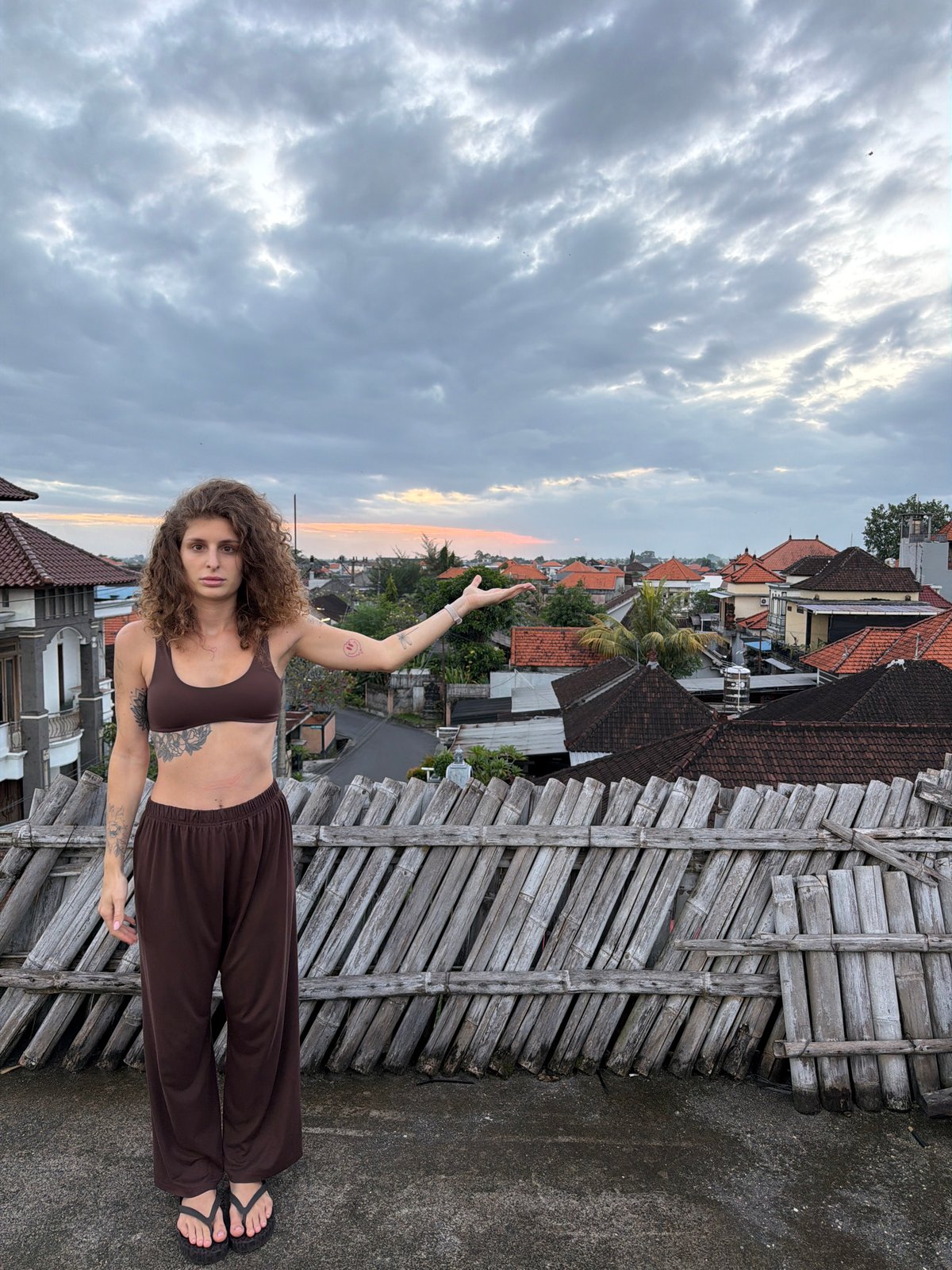 Rooftop photoshoot captured in North Kuta, Indonesia morning session