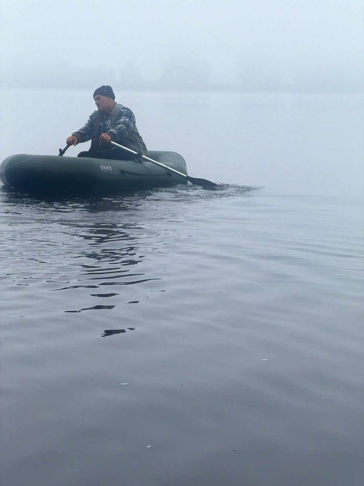 Early morning fishing expedition yields catches in Noviy, Russia