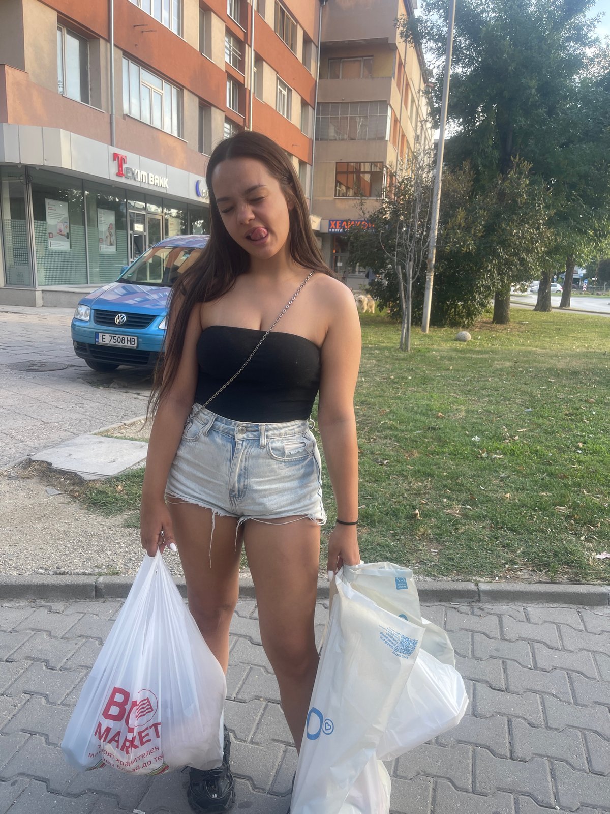 Sunny afternoon errands in Blagoevgrad, Bulgaria