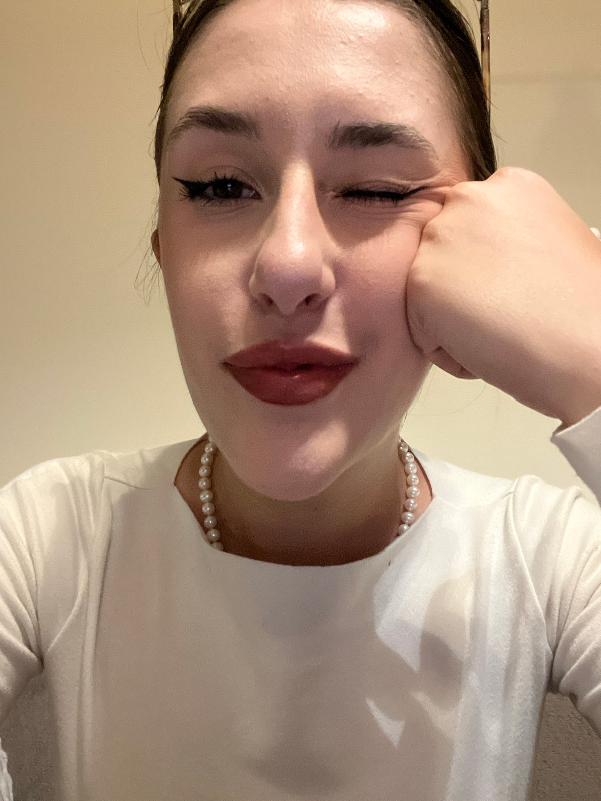 Woman takes selfies and portraits in Sofia apartment