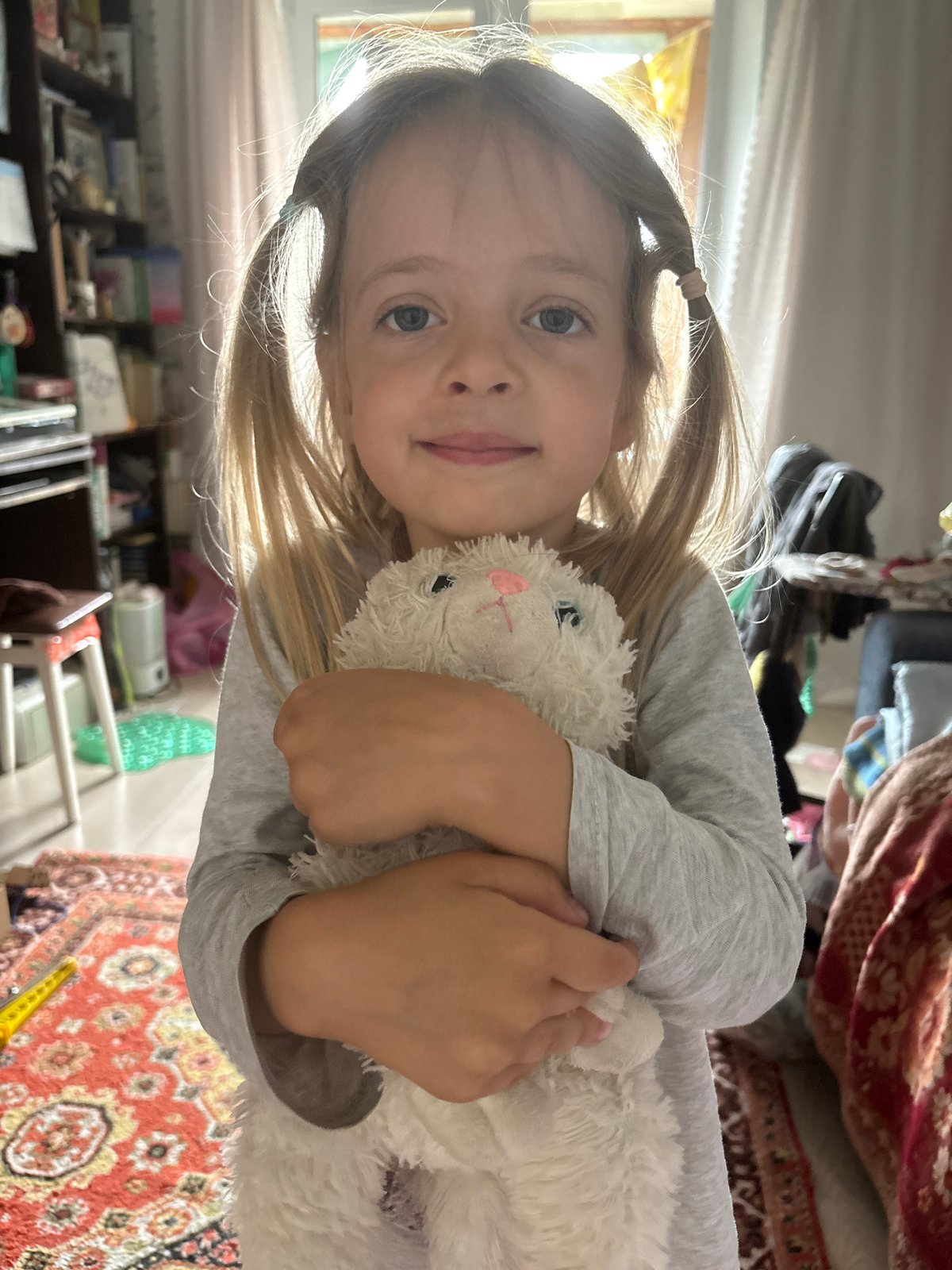 Cozy morning moments at a Moscow residence with stuffed animals