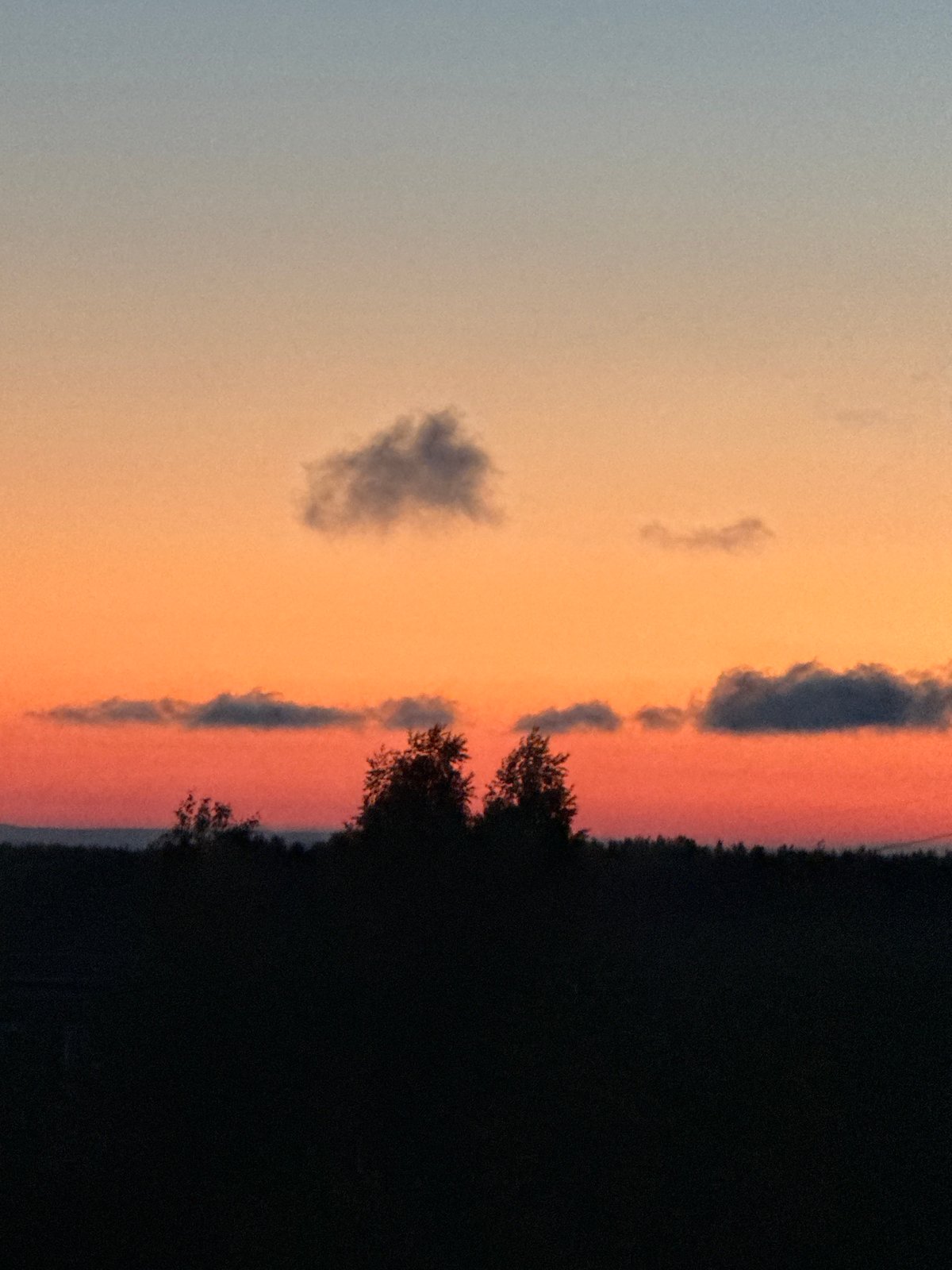 Sunset captured over Chaikovsky, Russia during evening twilight