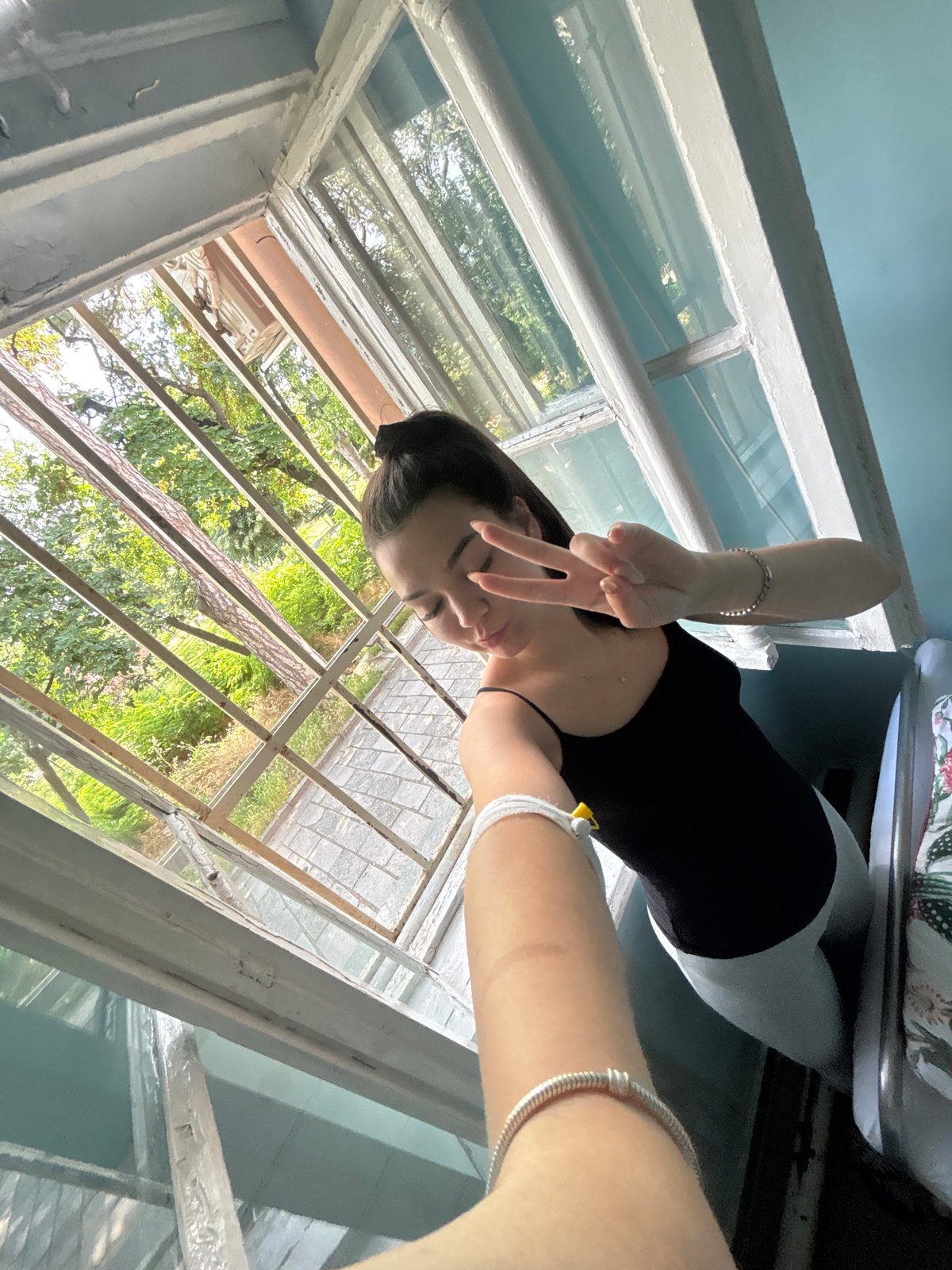 Passing time during a hospital stay in Karlovo, Bulgaria