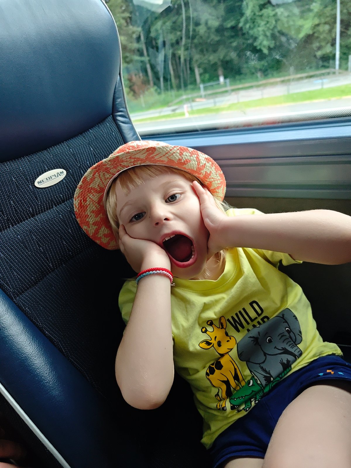 Big reaction on a bus ride through rural Austria