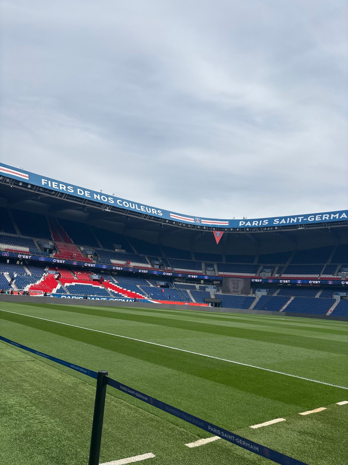 Empty Parc des Princes stadium captured in Paris