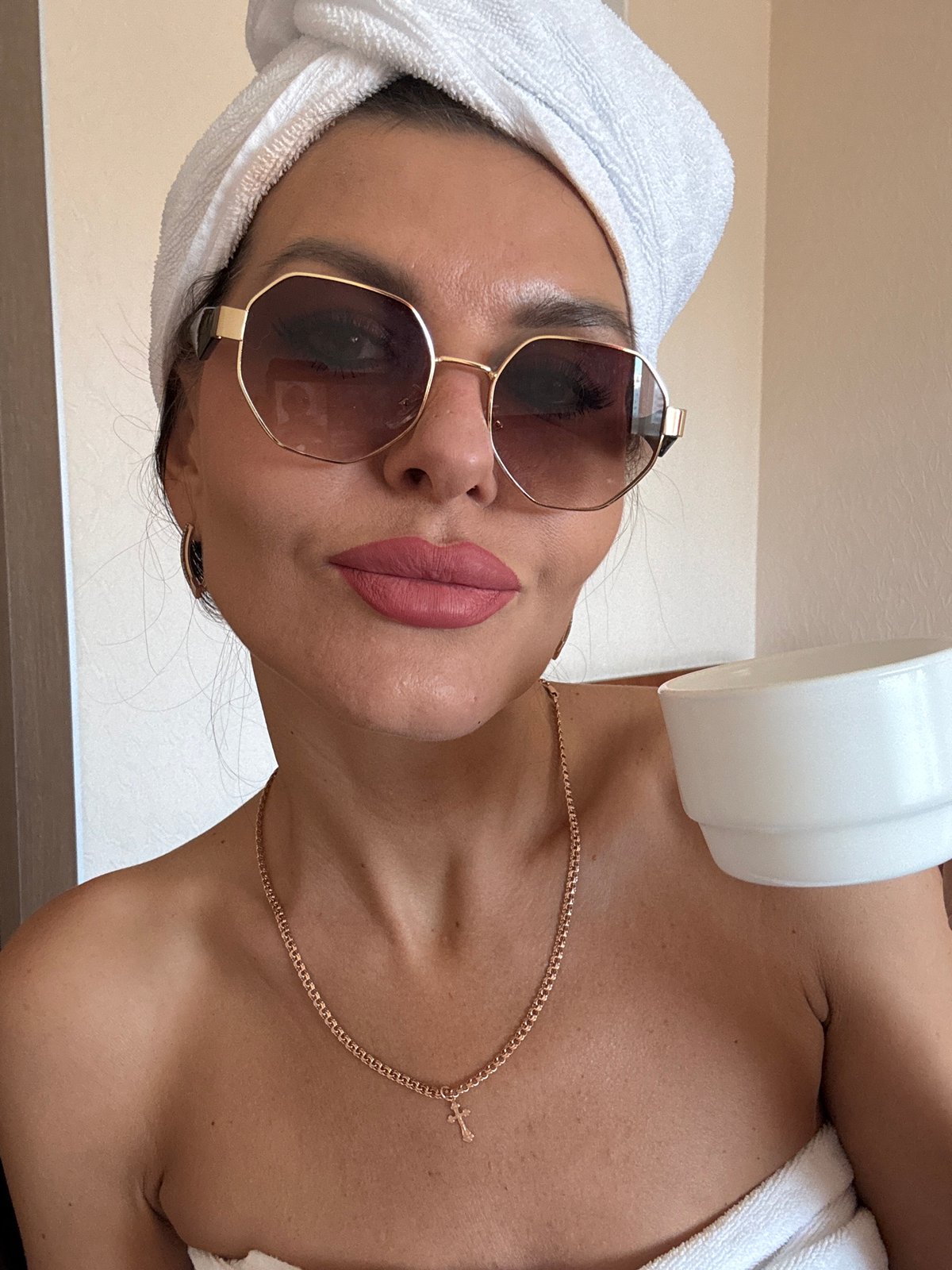 Woman enjoys spa time in Perm, Russia