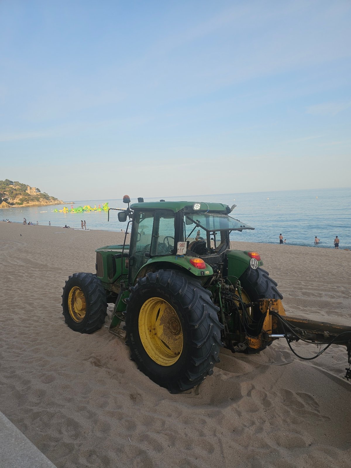 Lloret de Mar beachfront promenade, busy summer evening