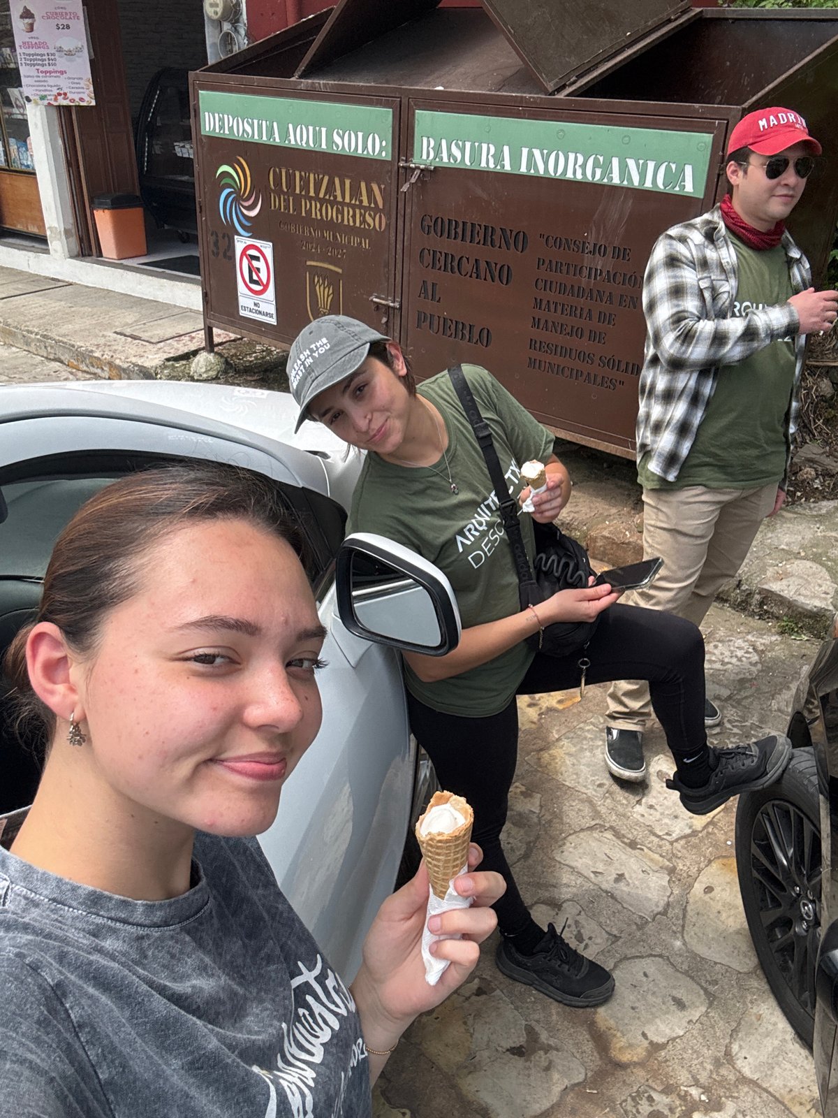 Tourists enjoy ice cream, explore historic Cuetzalan streets