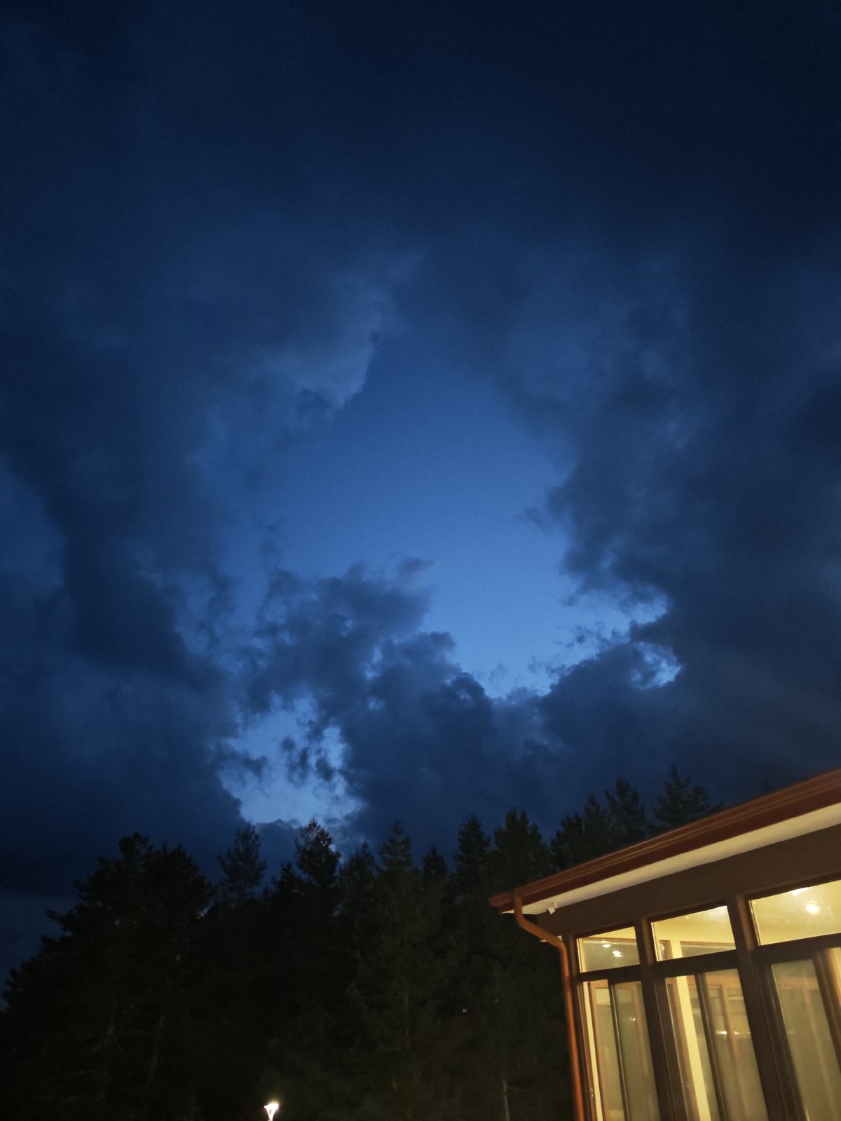 Evening at a mountain resort in Dobrostan, Bulgaria