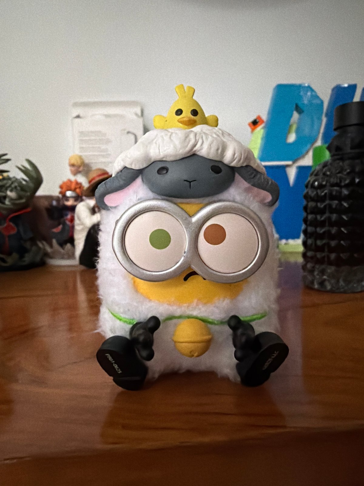 Sheep-Minion hybrid plush toy spotted in North Kuta