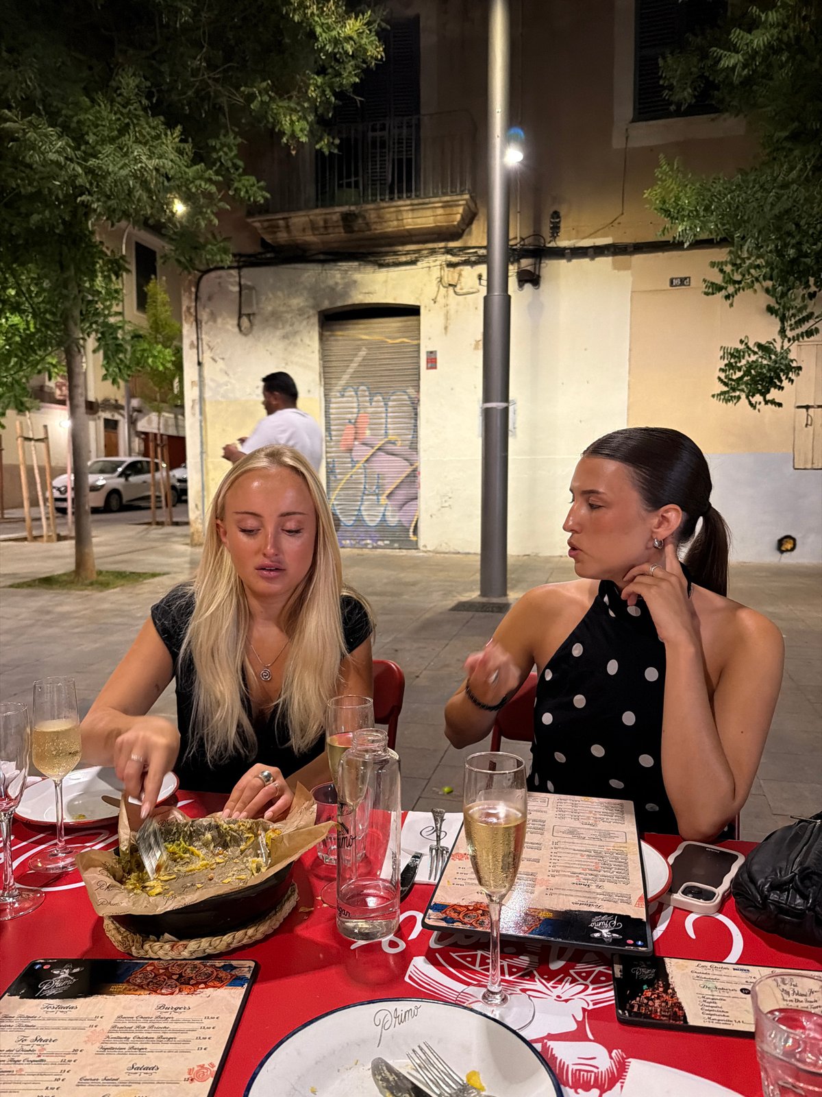 Evening dinner with tacos at Palma de Mallorca restaurant