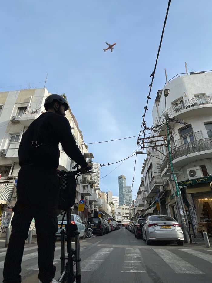 Morning glimpses of everyday life across Tel Aviv streets