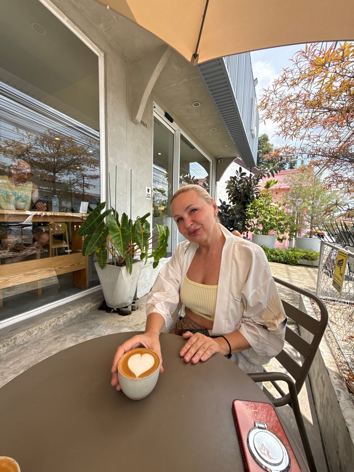 Coffee and downtime at a Ko Samui cafe