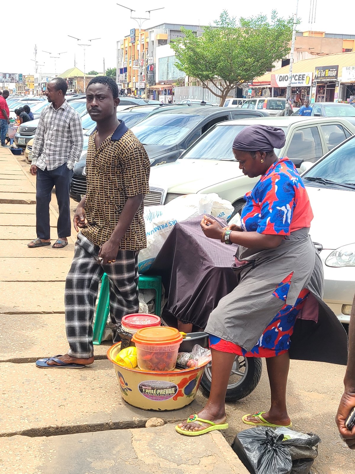 Urban street life documented across multiple locations during afternoon hours