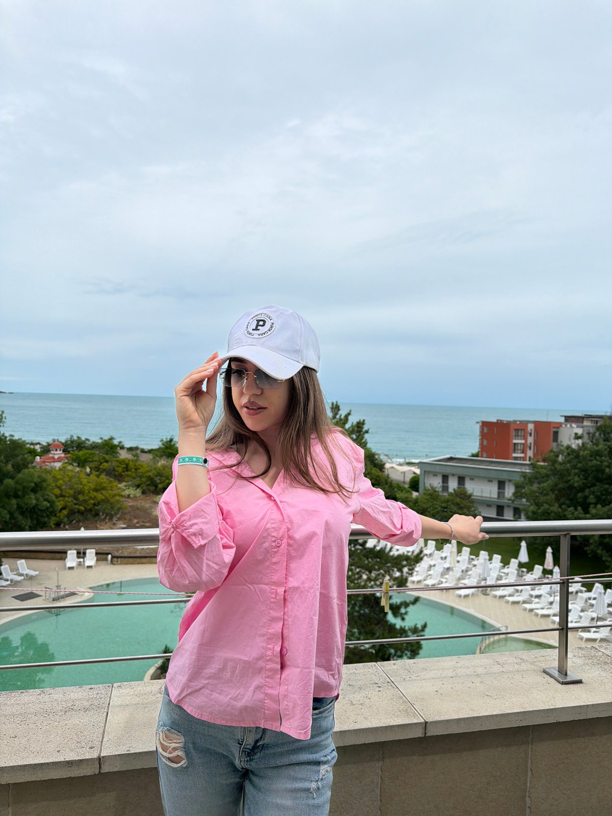 Tourist documents morning at Bulgarian Black Sea resort