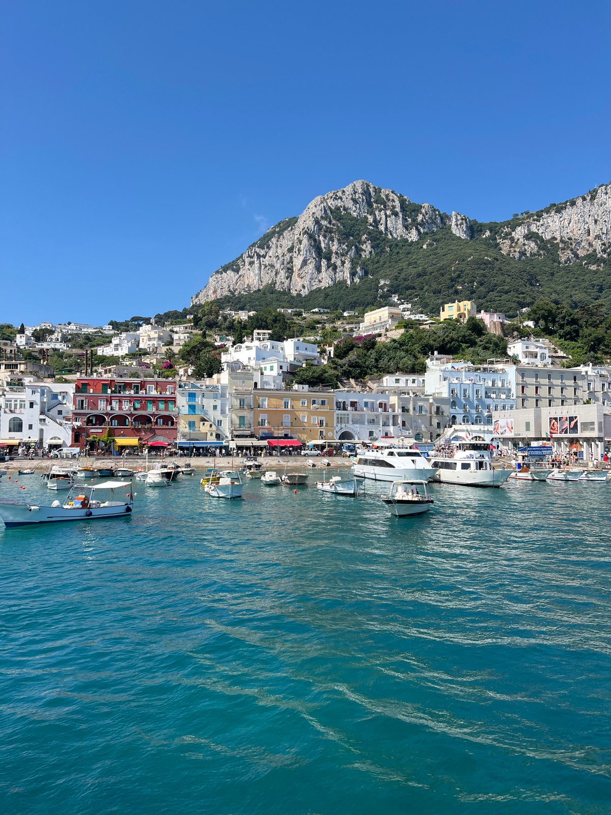 Morning scenes from Marina Grande port in Capri