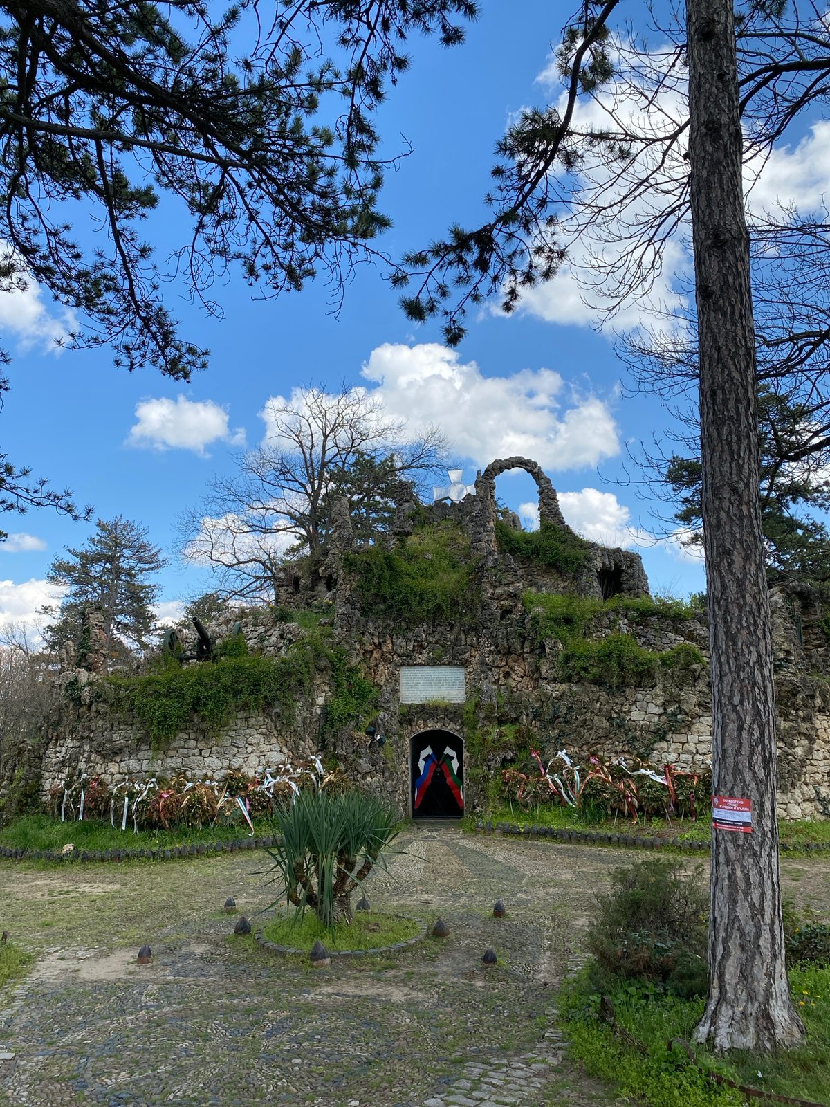 Tourist visits Pleven Panorama war memorial in Bulgaria