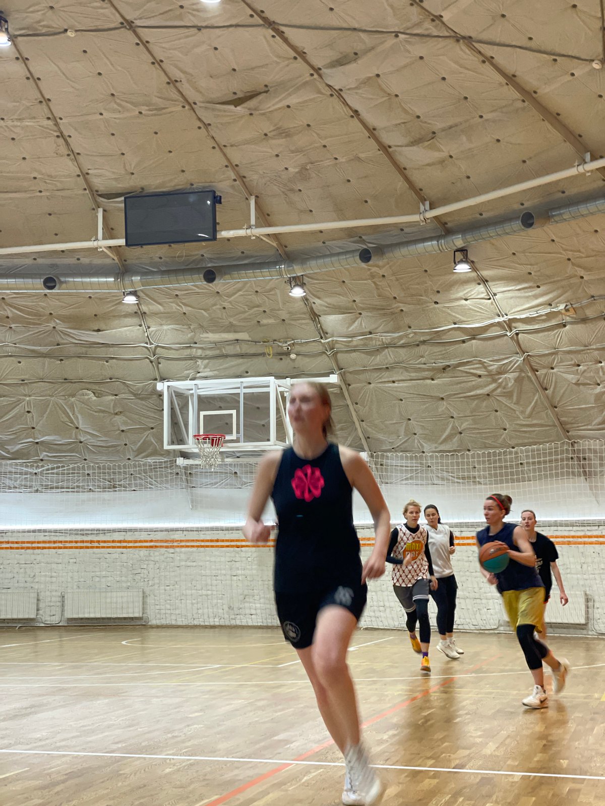Basketball training sessions held at Saint Petersburg gymnasium