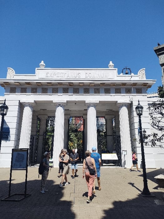 Tourist documents Buenos Aires cemetery and street scenes