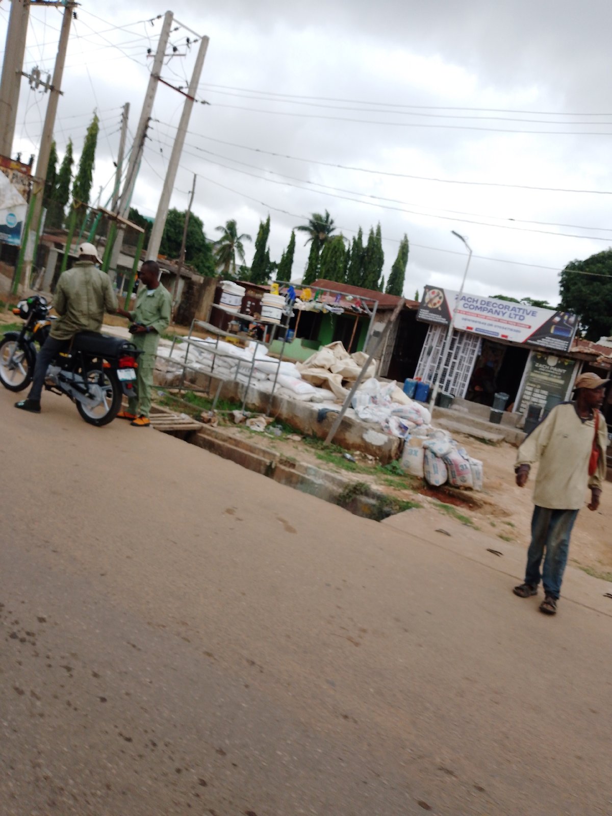 Morning street life documented in Sabon Tasha, Nigeria neighborhood
