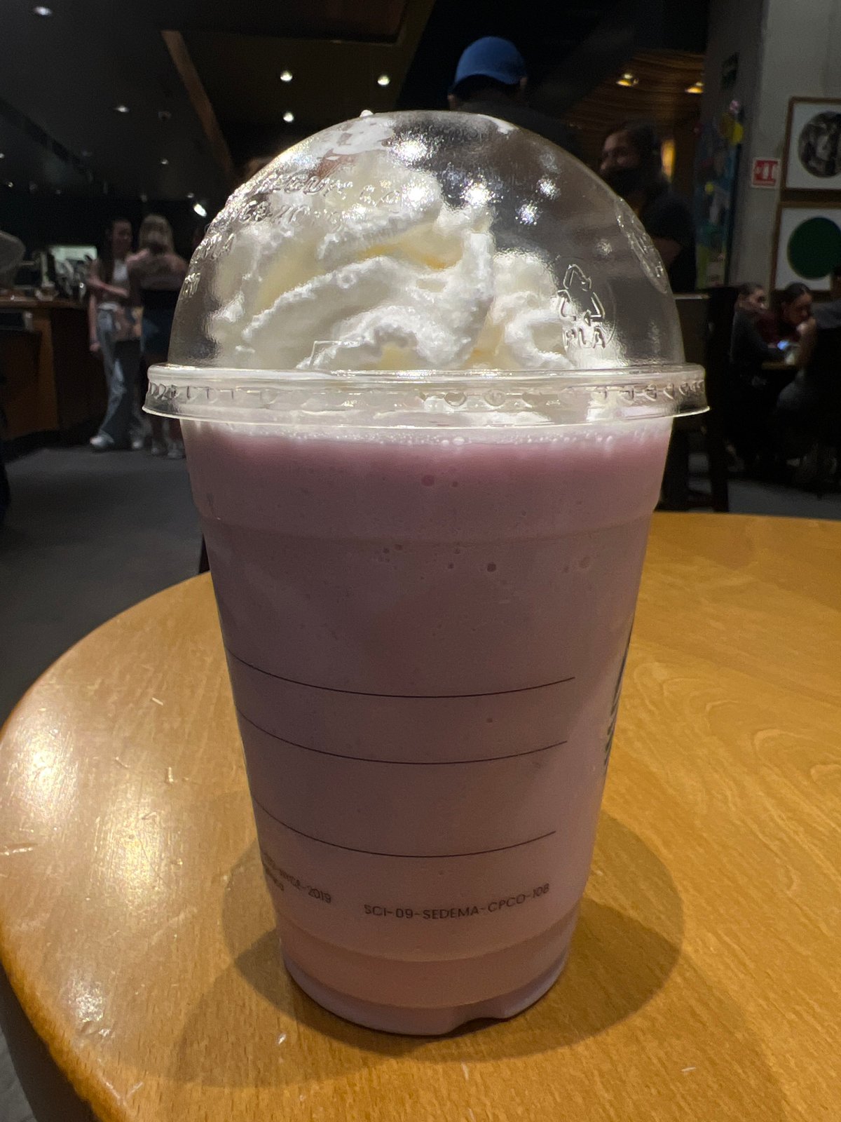 Purple Frappuccino spotted at Mexico City Starbucks location