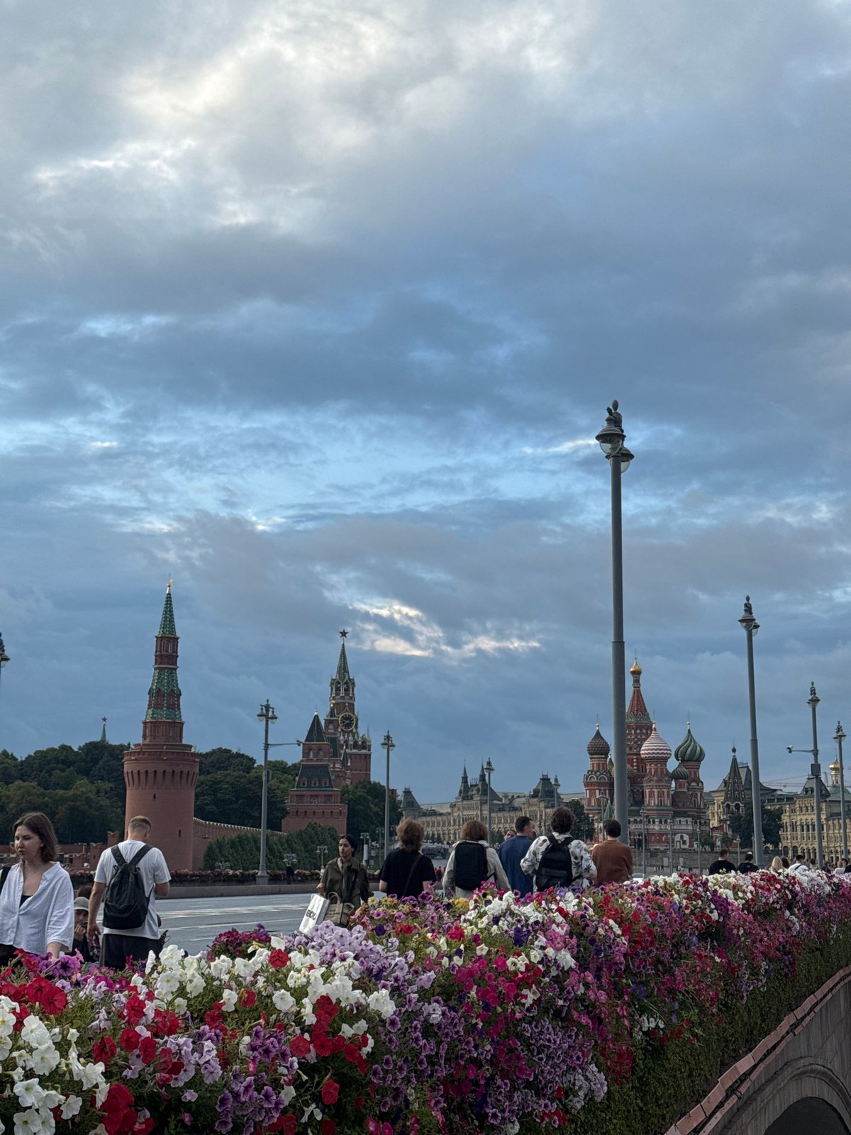 Red Square and the Kremlin on a cloudy Moscow afternoon