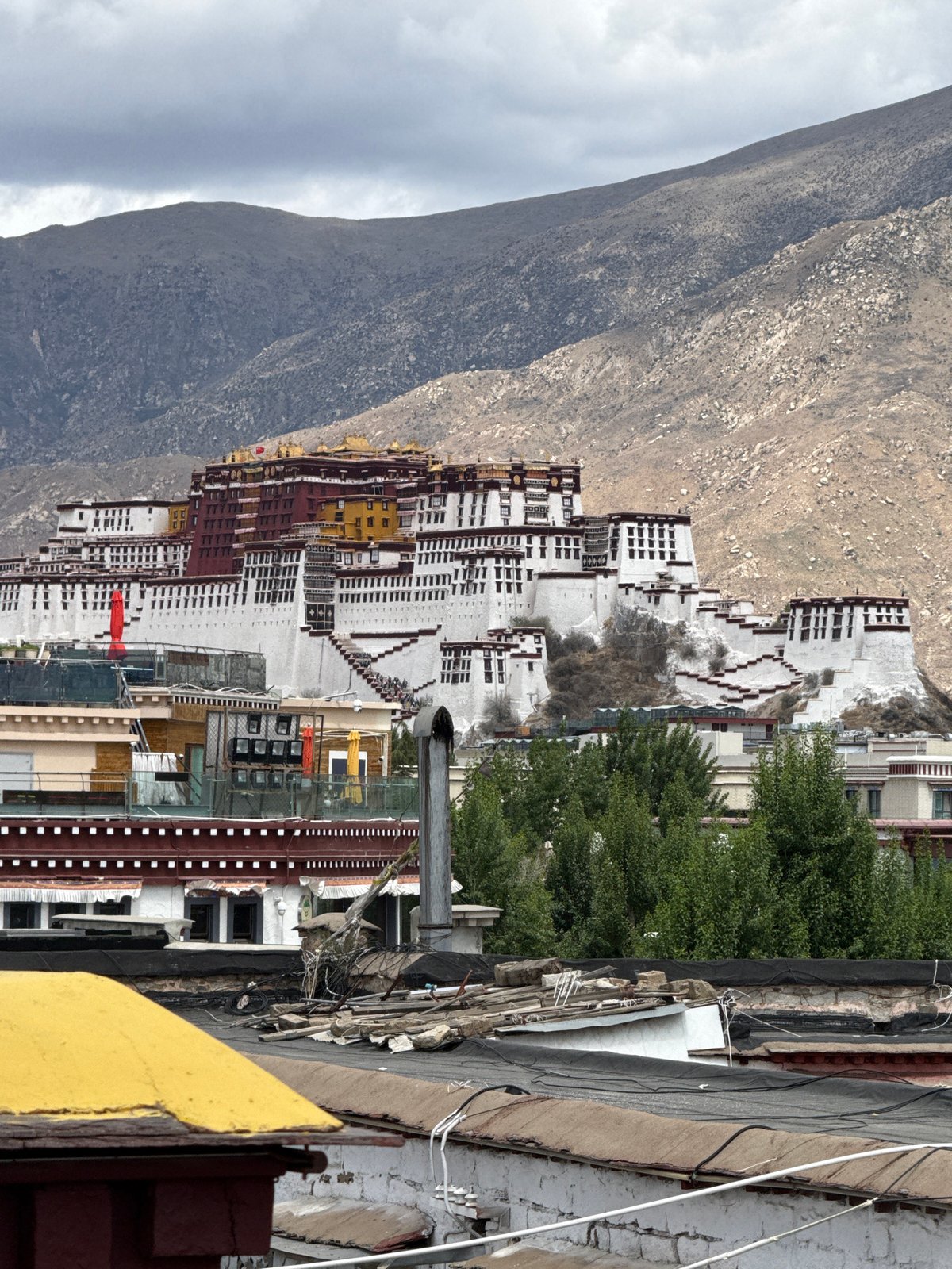 Early morning views captured of Potala Palace in Lhasa